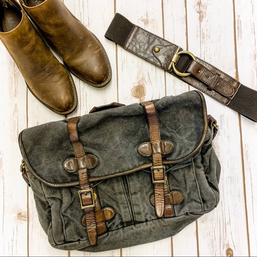 Authentic Bed Stu Canvas Katana Messenger Bag